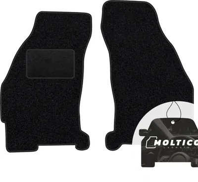 Produktbild von moto-MOLTICO Vorne Fußmatten Auto Velours Autoteppiche Schwarz Automatten Set 2-teilig passend für Ford Mondeo I II 1993-2000