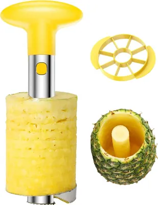 Produktbild von Easy Kitchen Tool Edelstahl Obst Ananasschäler Entkerner Schneidegerät Cutter