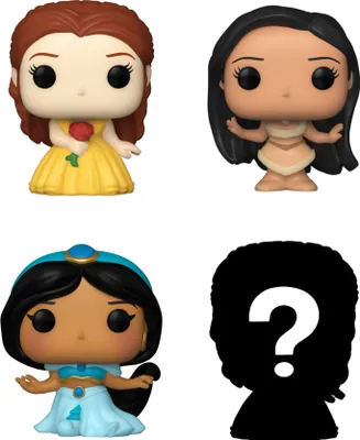 Produktbild von Disney Princess - Belle Pocahontas Jasmine 4er Pack - Bitty Pop! Funko