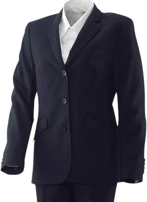 Produktbild von Damenblazer lang Fb. navy Gr. 40 : 40 : 53% Polyester 43% Schurwolle 4% Elasthan : navy