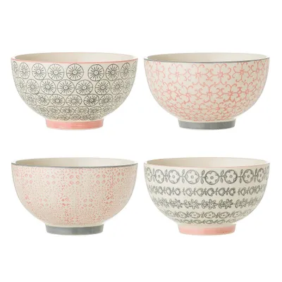 Produktbild von BLOOMINGVILLE | Cécile Schale, Bunt, Steingut | D13,5xH7,5 cm, 4 assort. | 21100416