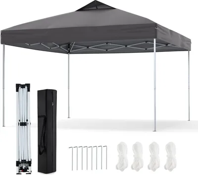 Immagine prodotto di Gazebo pieghevole impermeabile 3x3m, UV 50+ grigio