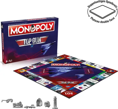 Produktbild von Monopoly Top Gun Deutsch Französisch Edition Spiel Brettspiel Gesellschaftsspiel