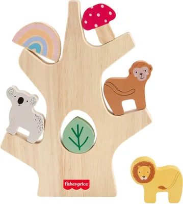 Image de Fisher-Price Arbre d'équilibre empilable en bois