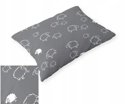 Produktbild von Posciel-Hurt Kissenbezug 50x60cm Baumwolle Grau Tiermotiv