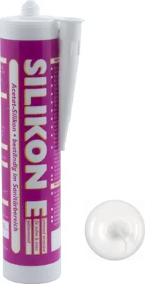 Produktbild von ARLI: Silikon 310ml weiß Universal Sanitär Bad Dusche Küche Fuge Fenster innen außen