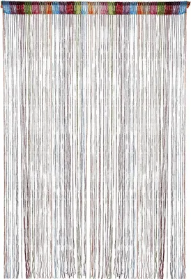 Produktbild von Drahtvorhang mit Regenbogeneffekt, 91x200 cm, bunte Perlen, für Innen und Außen