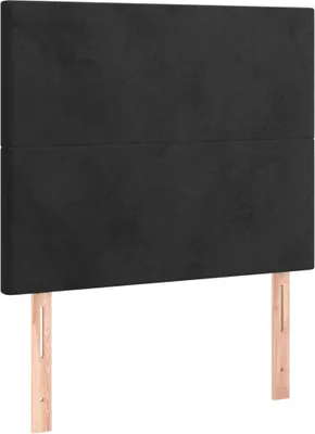 Produktbild von vidaXL Kopfteil Schwarz 80x5x118/128 cm Samt