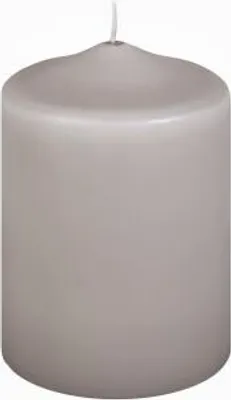 Produktbild von Premium Stumpenkerzen Hell-Grau 100 x 70 mm, 1 Stück