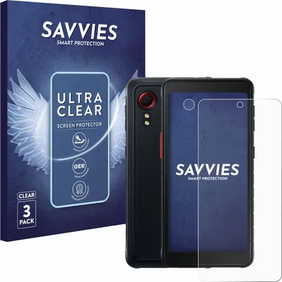 Produktbild von 6x Für Samsung Galaxy XCover 5 Enterprise Edition (Display+Kamera) Schutzfolie Savvies Displayschutz Display Schutz Folie Klar Transparent