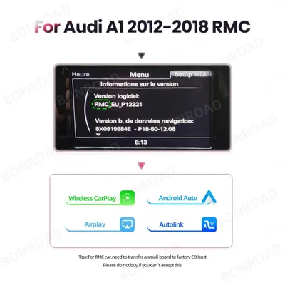 Obrázek produktu pro Bezdrátové rozhraní CarPlay pro Audi A1 Q3 – Adaptér Android Auto – Podpora Bluetooth a AirPlay