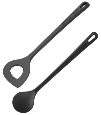 Produktbild von Westmark Spitzlochlöffel + Rühr-/Kochlöffel-Set, 2tlg., Hochhitzebeständig bis 2