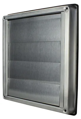 Immagine prodotto di Griglia di ventilazione da 150 mm, in acciaio inossidabile, con lamelle, resistente agli acidi, per uso esterno