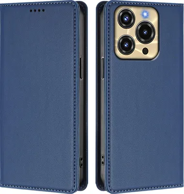 Immagine prodotto di Custodia in pelle per Oukitel C69, custodia a libro magnetica in Finto cuoio con supporto, blu scuro