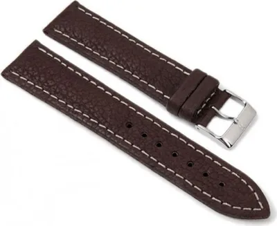 Produktbild von Wasserbüffel Ersatzband Uhrenarmband Leder braun 17700S, Stegbreite:20mm