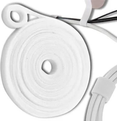 Obrázok produktu pre Biela páska na suchý zips, páska na suchý zips na pripevnenie káblov, 5 m káble