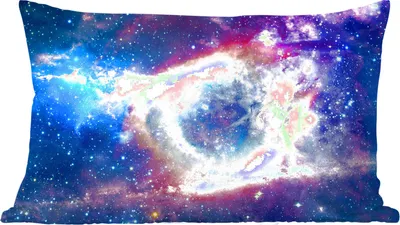 Produktbild von MuchoWow® Zierkissen Sofakissen Wohnzimmer Dekokissen 50x30 cm Weltraum - Regenbogen - Sterne - Wohnzimmerdekoration - Polster mit Photo
