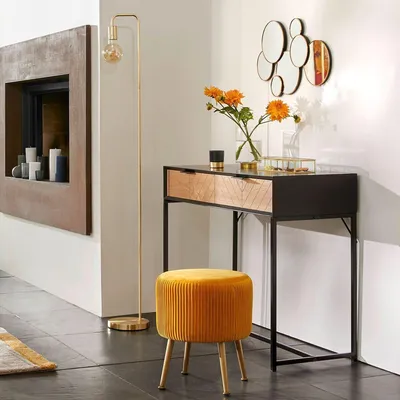 Immagine prodotto di Atmosphera | Lampada da terra - Keli - 150 cm - Oro - Design elegante - Minimalista e stabile