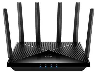 Obrázok produktu pre Cudy WR11000, Wi-Fi 7 (802.11be), Tri pásma (2,4 GHz / 5 GHz / 6 GHz), Ethernet / LAN pripojenie, Čierna, Stolový smerovač