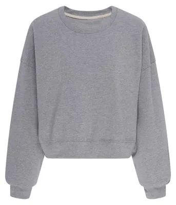 Produktbild von Damen Bluse in Grau, aus 60% Polyester, 35% Baumwolle und 5% Elasthan, Größe XL