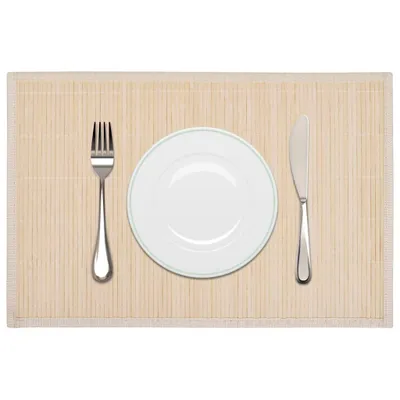 Image de vidaXL 6 Set de table en bambou 30 x 45 cm Naturel