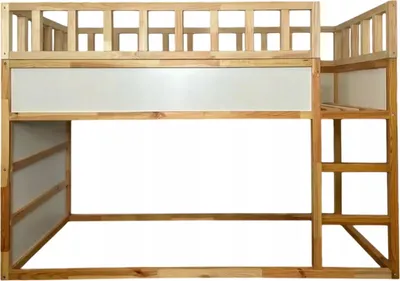 Image de Barrière de sécurité supérieure pour IKEA KURA 30 cm – lot de 4 pièces LINO MAX, protection contre les chutes, bois massif