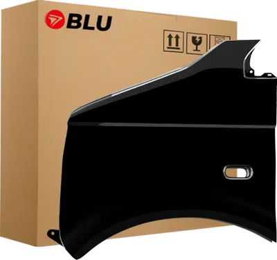 Zdjęcie produktu dla BLU Błotnik pasujący do VW Volkswagen Transporter T5 / Multivan LC9X Lewy Czarny TiefSchwarz | 2003-2015 | Przedni Przód | Lakierowany | Gotowy do montażu  | Stal
