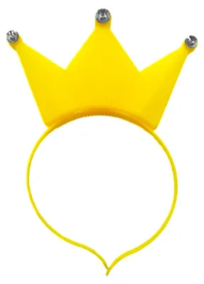 Produktbild von 1x LED Haarreif Krone in 7 Farben, blinkend und Leuchtend, Prinzessin, König, Party / Karneval / Geburtstag / Motto Party / Fasching (gelb)