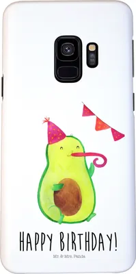 Produktbild von Mr. & Mrs. Panda Samsung Galaxy S9 Handyhülle Avocado Geburtstag - Weiß - Geschenk, Handy Schutzhülle, Alles Gute, Hülle, Frucht, Smartphone, Cover, Happy Birthday, Party