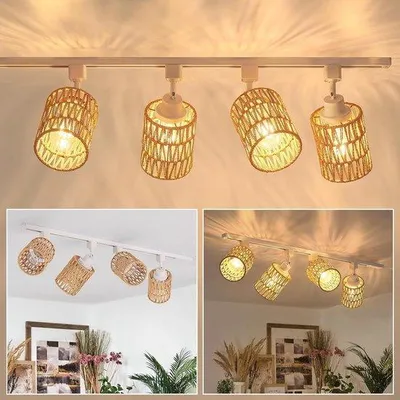 Image de Guirlande lumineuse en aluminium - 4 ampoules décalées - Blanc
