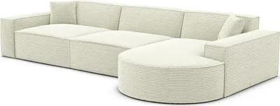 Produktbild von Cord L-Form Sofa Brevia Hellbeige Rechts