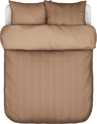 Produktbild von Marc O'Polo Satin-Bettwäsche-Garnitur Camo  Farbe Toffee brown Größe 135x200 + 80x80 cm