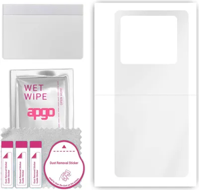 Produktbild von apgo Rückseite Schutzfolie, klar, kompatibel mit Infinix Note 40 Pro, Hinten Hydrogel-Displayschutzfolie mit Positionierhilfe, kratzfest, einfache Montage