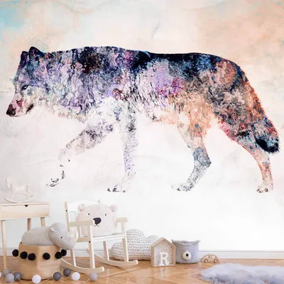 Produktbild von Vlies Fototapete - Lonely Wolf 350x245 cm Tiere g-A-0248-a-a