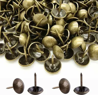 Produktbild von 500 Stück Polsternägel, strapazierfähig, 17 x 11 mm, bronzefarben, dekorative Polsternägel, Retro-Nagel, DIY-Polsternägel für Möbel, Sofas, Sessel, Betten, Stühle, Vintage, dekorativ