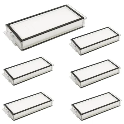 6 HEPA-Filter für Roboterstaubsauger, waschbar, kompatibel mit Roborock