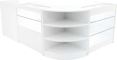 Produktbild von Theia LED Verkaufstheken-Set LM60 + C900 + K900 + TB60 – Weiß