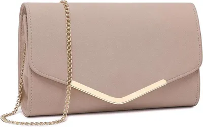 Produktbild von Miss Lulu Damen Clutch Abendtasche Elegante Kettentasche Handtasche Hochzeit Umhängetasche