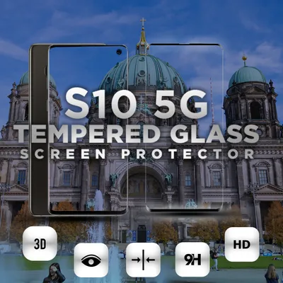 Obrázek produktu pro Samsung Galaxy S10 5G - tvrzené sklo 9H - 3D ochrana displeje v super kvalitě