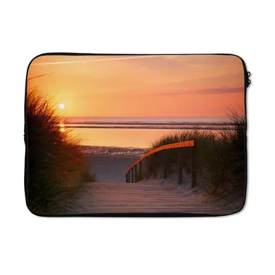 Produktbild von MuchoWow® Laptop Hülle 14 ZollStrand - Sonne - Farben Laptoptasche - Laptoptasche - Stoßsicher - Schutzhaube