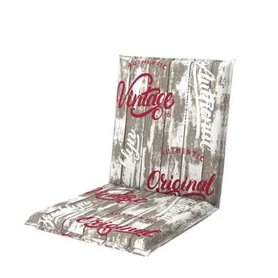 Produktbild von Stuhlauflage Gartenauflage Auflage 100 x 48 x 6 cm beige rot weiß geeignet für den Außenbereich