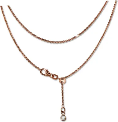 Produktbild von SilberDream Collier 925 Silber vergoldet 45cm Schmuck silber rose D2SDK22545E