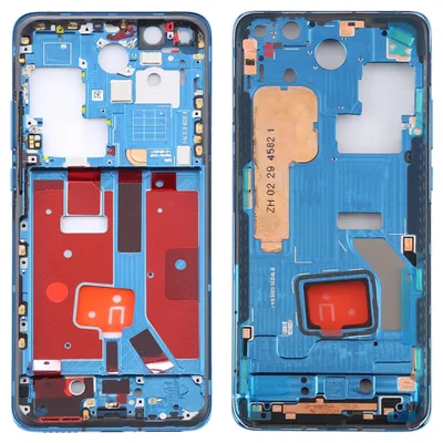 Image de Cadre central pour Huawei P40 Pro bleu - Accessoire de remplacement pour le boîtier