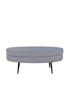 Image de Ottopouf ,repose-pieds velours côtelé noir, gris.