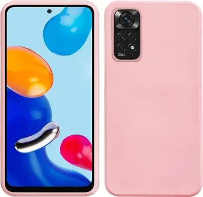 Produktbild von Redmi Note 11 Hülle, Flüssig Silikon Weich Gummi Schutzhülle für Xiaomi Redmi Note 11 / Note 11S Pink