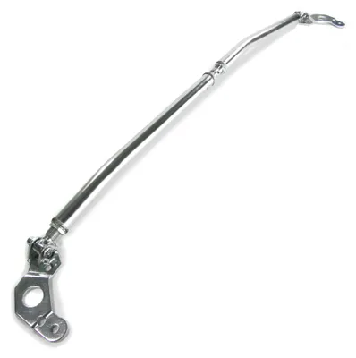 Für BMW 3er E90 E91 E92 E93 Benziner Aluminium Domstrebe Alu poliert verstellbar in der Farbe von Jom Car-Parts GmbH