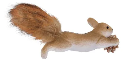 Produktbild von Künstliches Eichhörnchen-Weihnachtsornament zum Aufhängen, Weihnachtsanhänger, Wanddekoration, Weihnachtsbaumschmuck