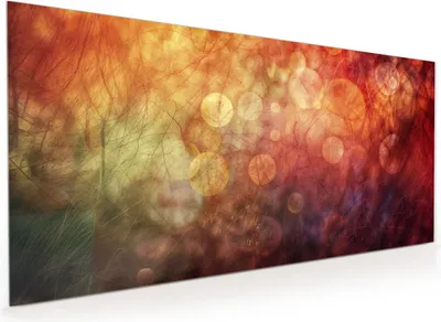Produktbild von Küchenrückwand Spritzschutz Glas mit Motiv Abstrakte Kreise 40 x 40 cm