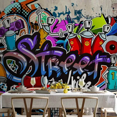 Produktbild von Vlies Fototapete - Street Game 350x245 cm Streetart i-A-0108-a-c