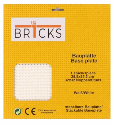 Produktbild von BR1CKS Baseplate White 32x32